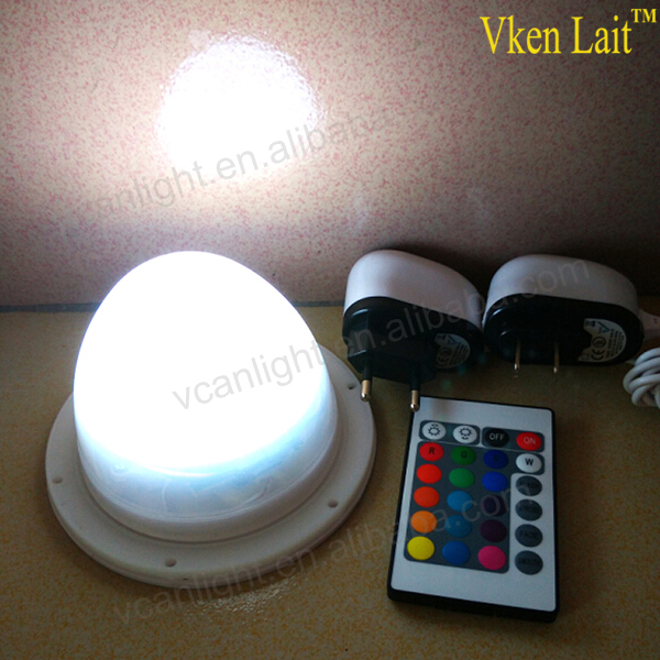 New Super Bright Wireless Waterproof LED RGB Battery Rechargeable Light With Remote Control