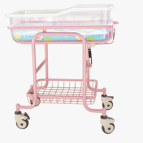 Hospital coating steel baby cot with cheap price for patient use