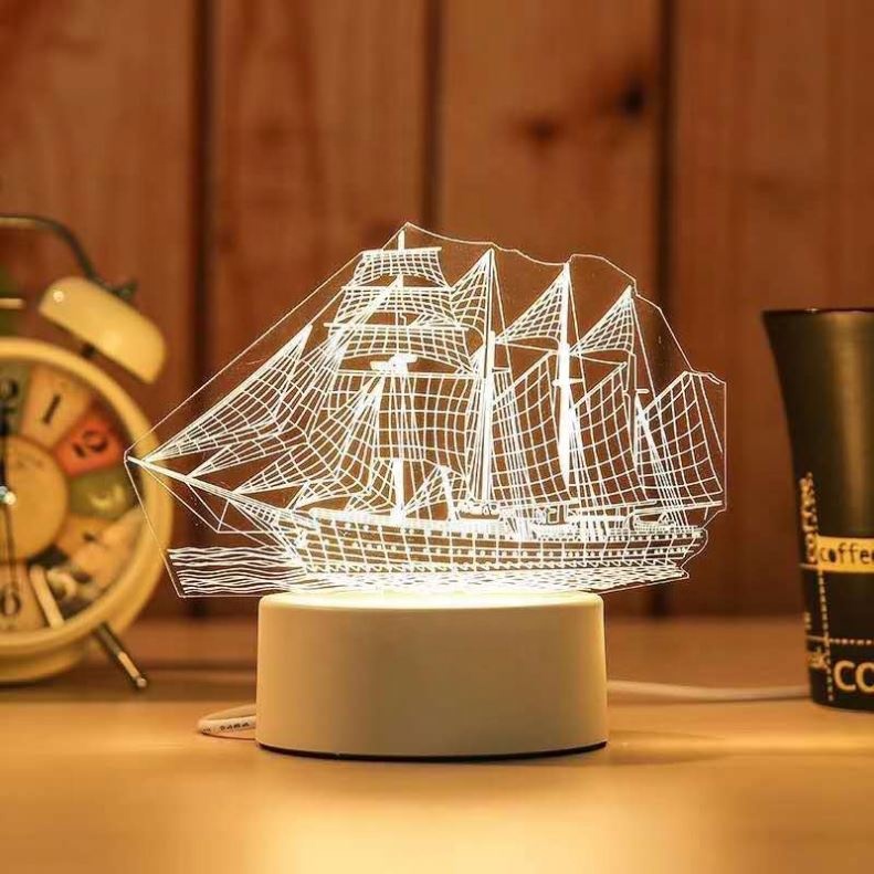 3D Creatives Acrylic Board Night Light for gifts oem artwork is welcomed