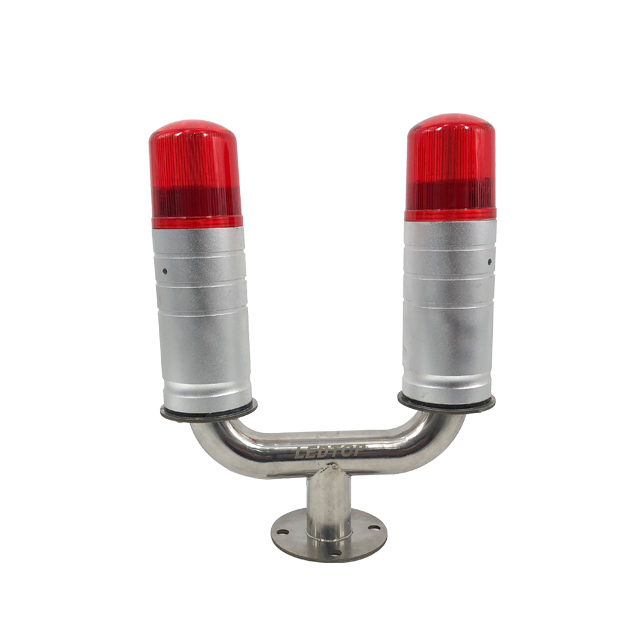 monopole masts 32.5cd Steady on Suspension bridge Building Low intensity LED Red obstruction light l810