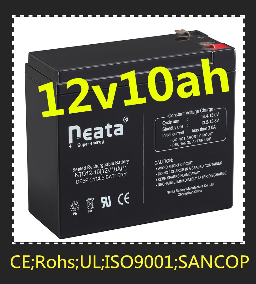 Neata Battery Valve Regulated Maintenance free Lead acid 6 gfm 12v 10ah ups battery