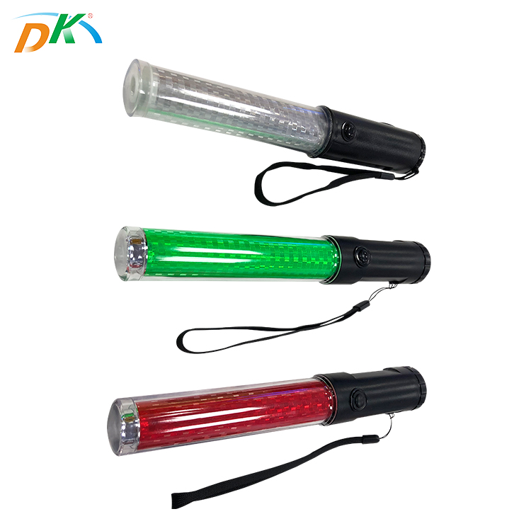 DK LED Multifunctional Traffic Baton LED Flashing Steady Warning Control Stick Light