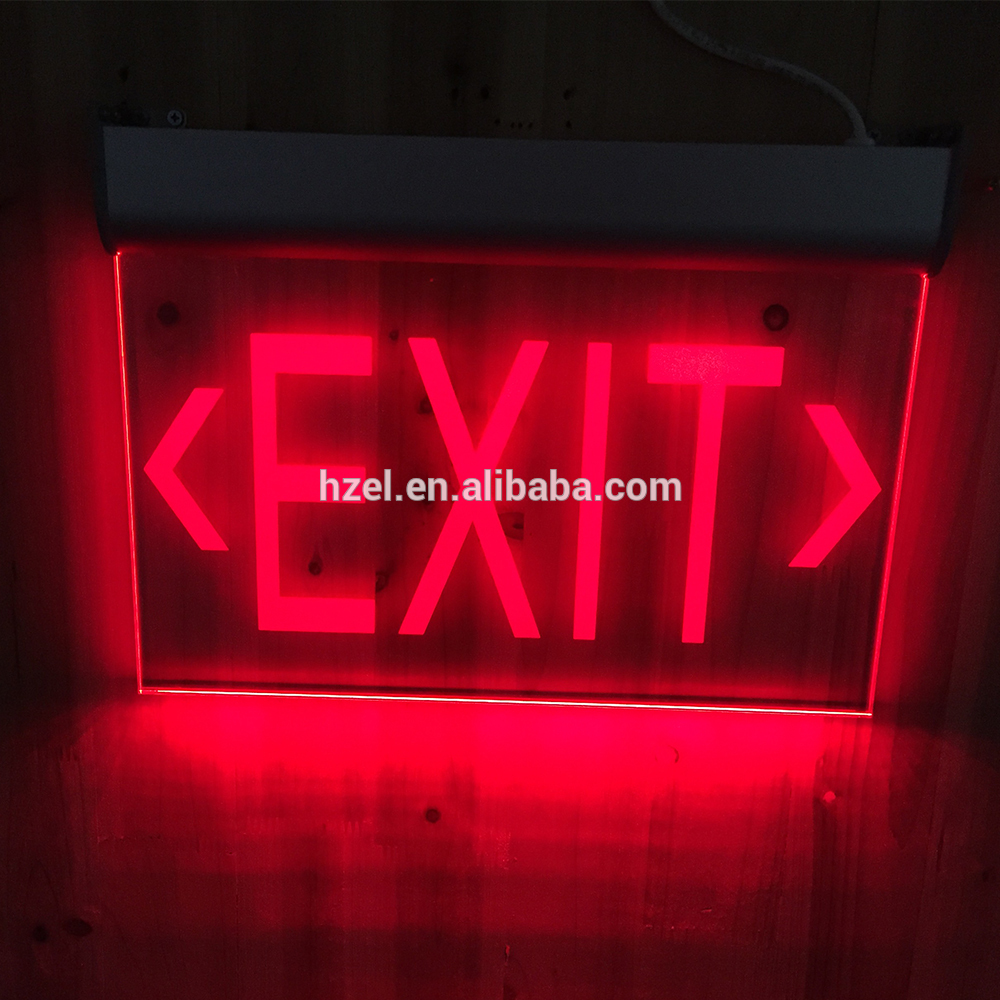 2018 Latest Elegant and Attractive Illuminated Acrylic LED exit sign