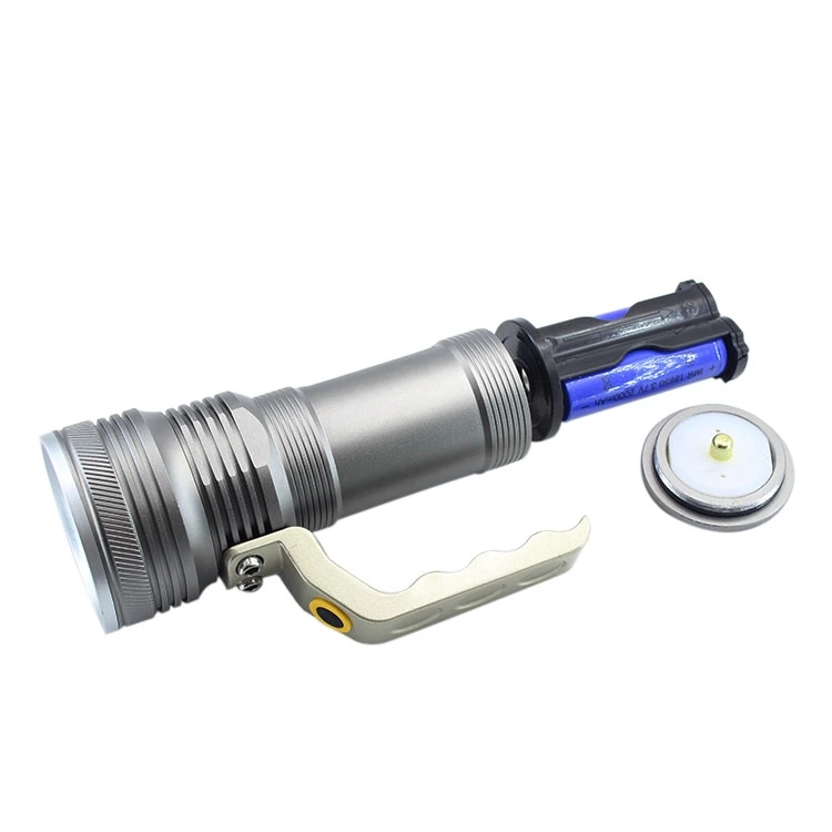 High Power LED Torch Flashlight 2km Distance Rechargeable Handheld Flashlight