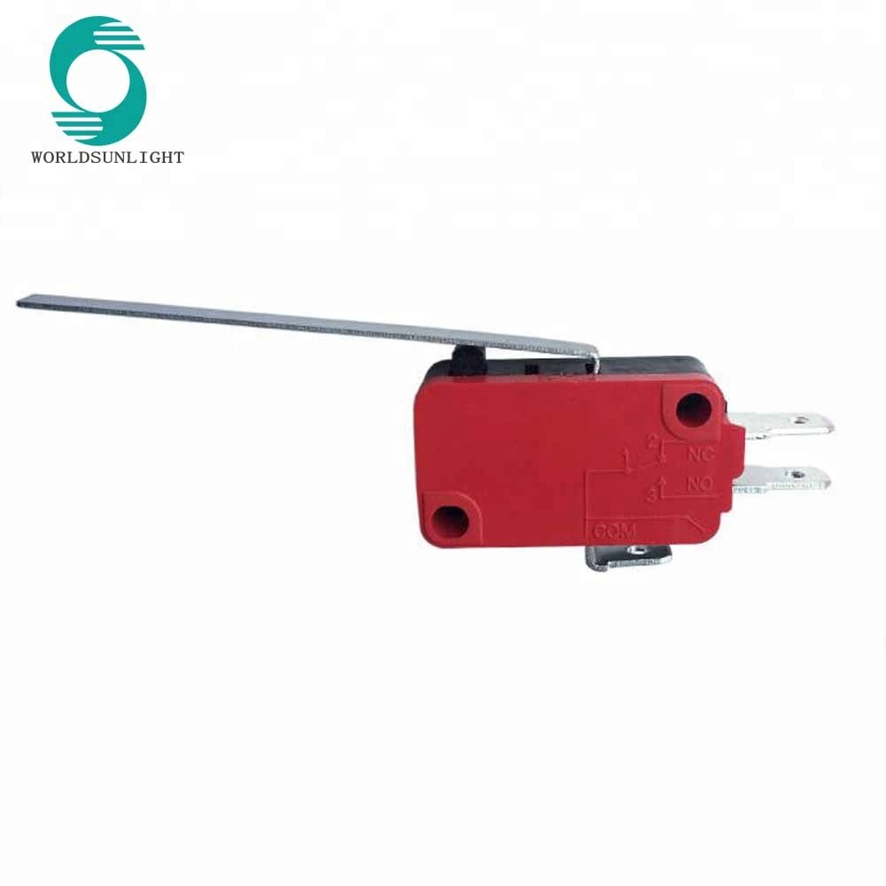 KW3-9 SPDT 53mm long lever 16a 250v micro switch