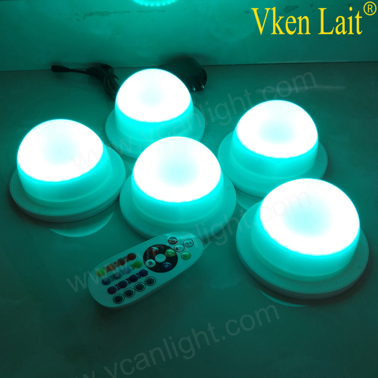 IR Remote Wireless Battery Operated Under Table Led Light Wedding Centerpieces for banquet Table Decoration Centerpiece