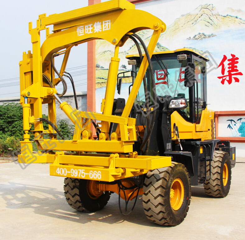 multifunctional Diesel Powered Fence Post Pounder Guardrail Pile Driver