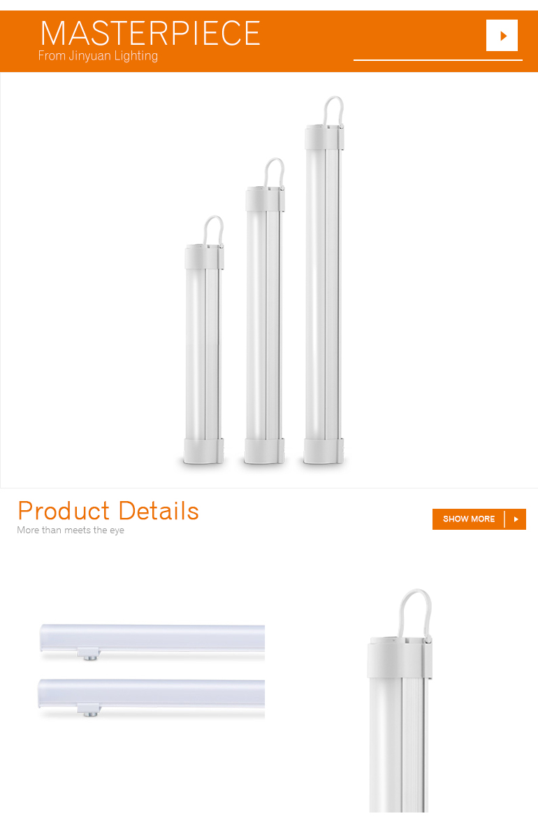 usb socket port rechargeable emergency led tube light with built-in battery