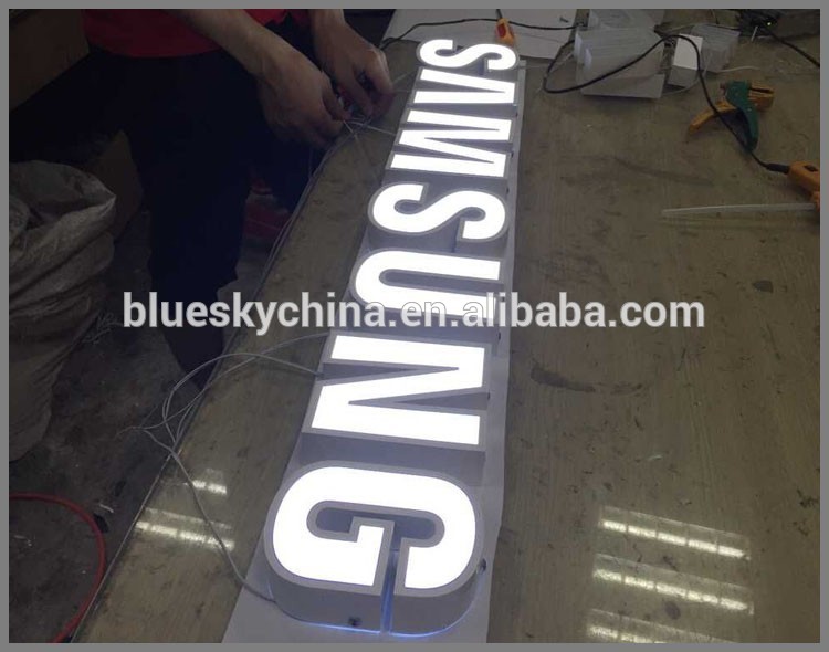 LED acrylic channel letter sign led mobile phone shop logo display