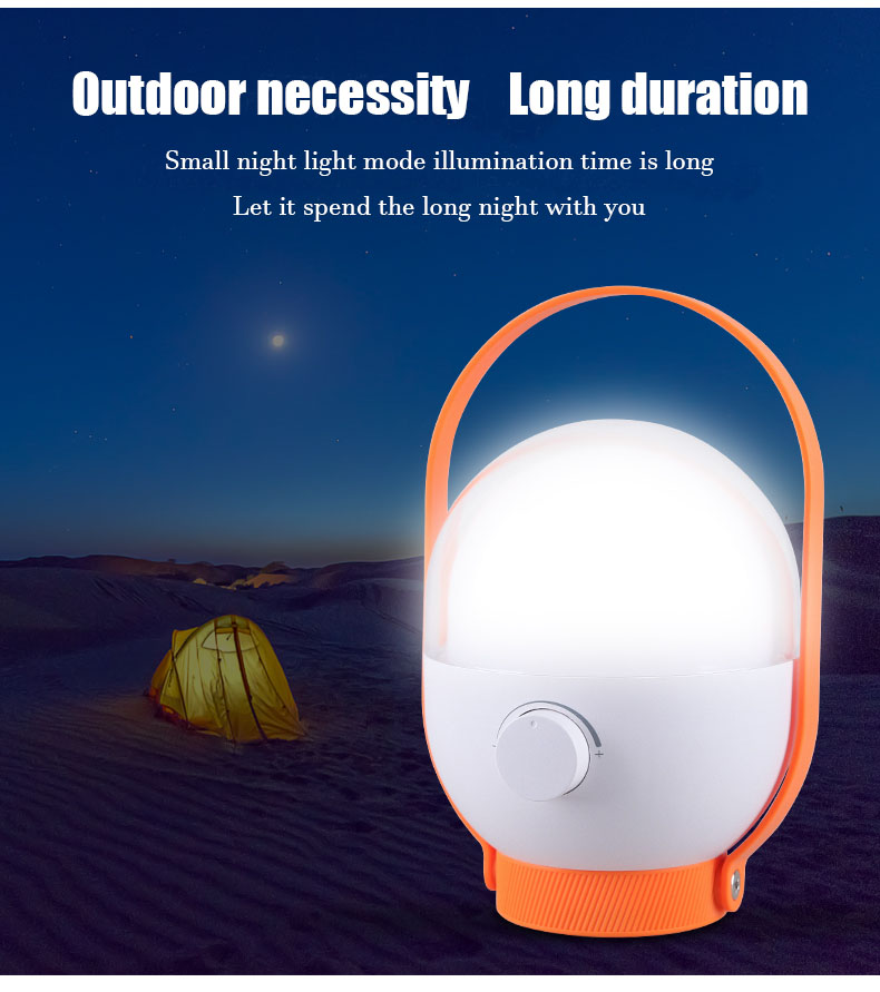 kamisafe led rechargeable camping outdoor home power outage emergency lighting portable tent lamp nonpolar dimmingcamping light