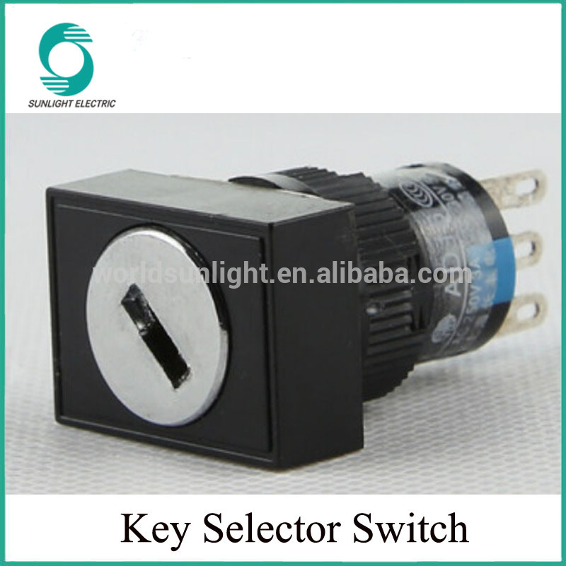 PBS-99-3 16MM 1NO1NC rectangular 2 position key selector switch