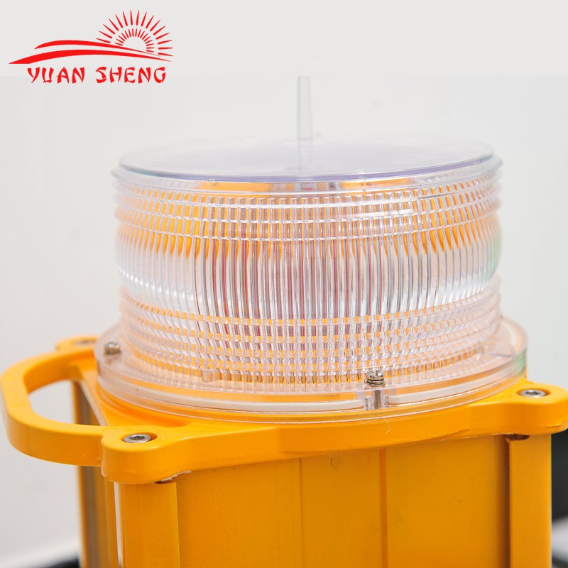 ICAO Medium intensity Type B  Solar-Power Navigation Light /LED Tower Aviation Obstruction Light