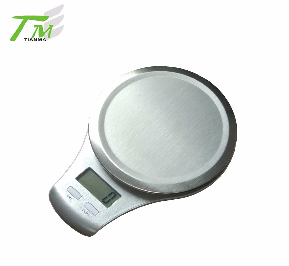 Fashion design food scale LCD display stainless steel scale digital kitchen scale