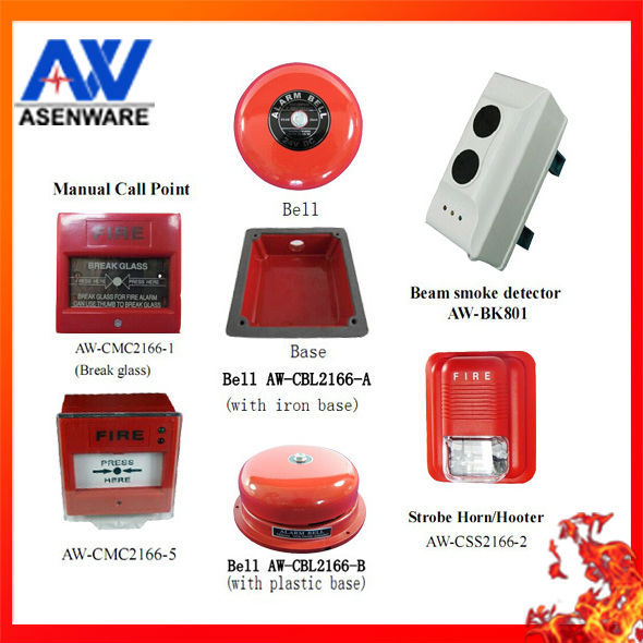 Metal case with lock safety fire detector system alarm control panel