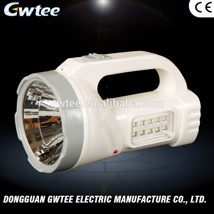 Alibaba export high power led rechargeable spotlight or searchlight with USB durable led spotlight