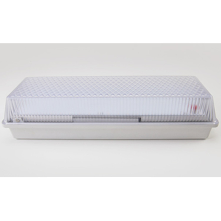 IP65 Die Cast LED Ceiling Light PC Diffuser 4000K 15W LED Rectangular Bulkhead Light with Rechargeable Battery