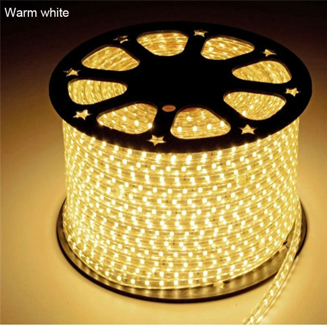 SMD RGB LED 5m 10m 2835 flexible Tape Diode Ribbon Waterproof DC 5050 RGB 220v led strip with power adapter