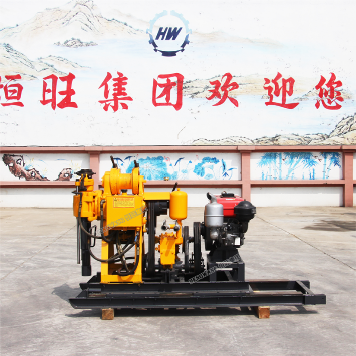XY-2 crawler-mounted hydraulic core drilling rig for drilling 230m depth NQ rod/350m hydraulic core drill BQ