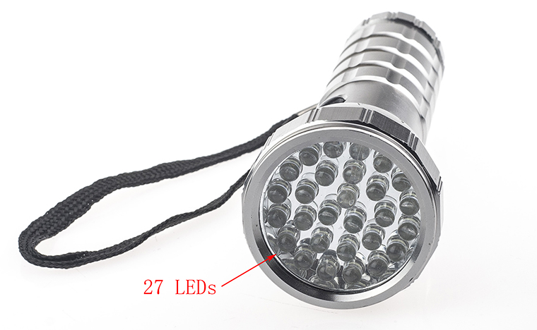 Hot Selling Aluminum Alloy Powerful Led UV Torch Flashlight for Outdoor & Indoor Using