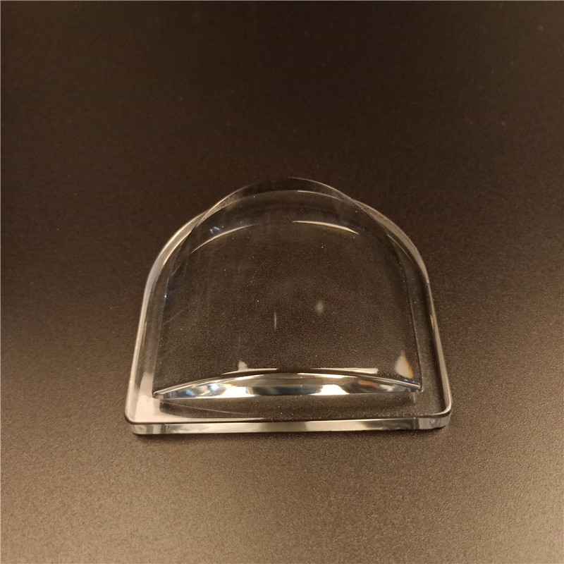 Customized LED Optical Lighting Accessories Clear Cylindrical Glass Lens