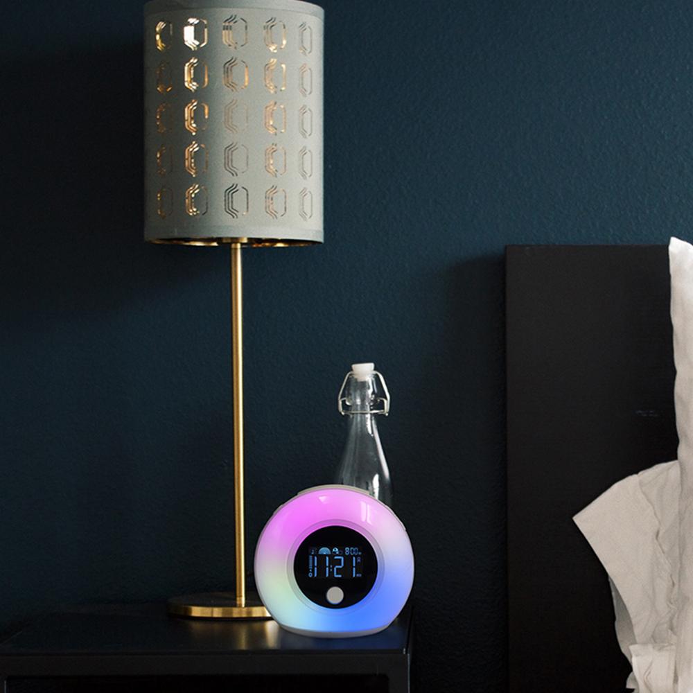 Wake Up Light Led Night Light Table Digital Alarm Clock