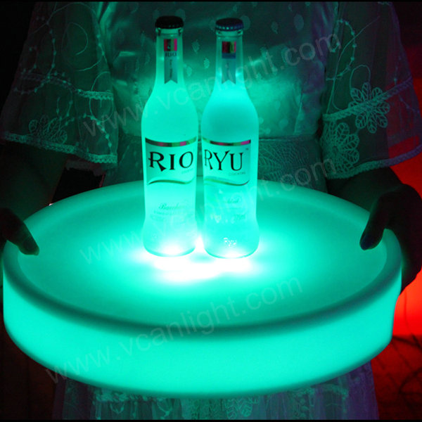 Waterproof ip68 hot sale LED illumination glowing bar table with remote controller