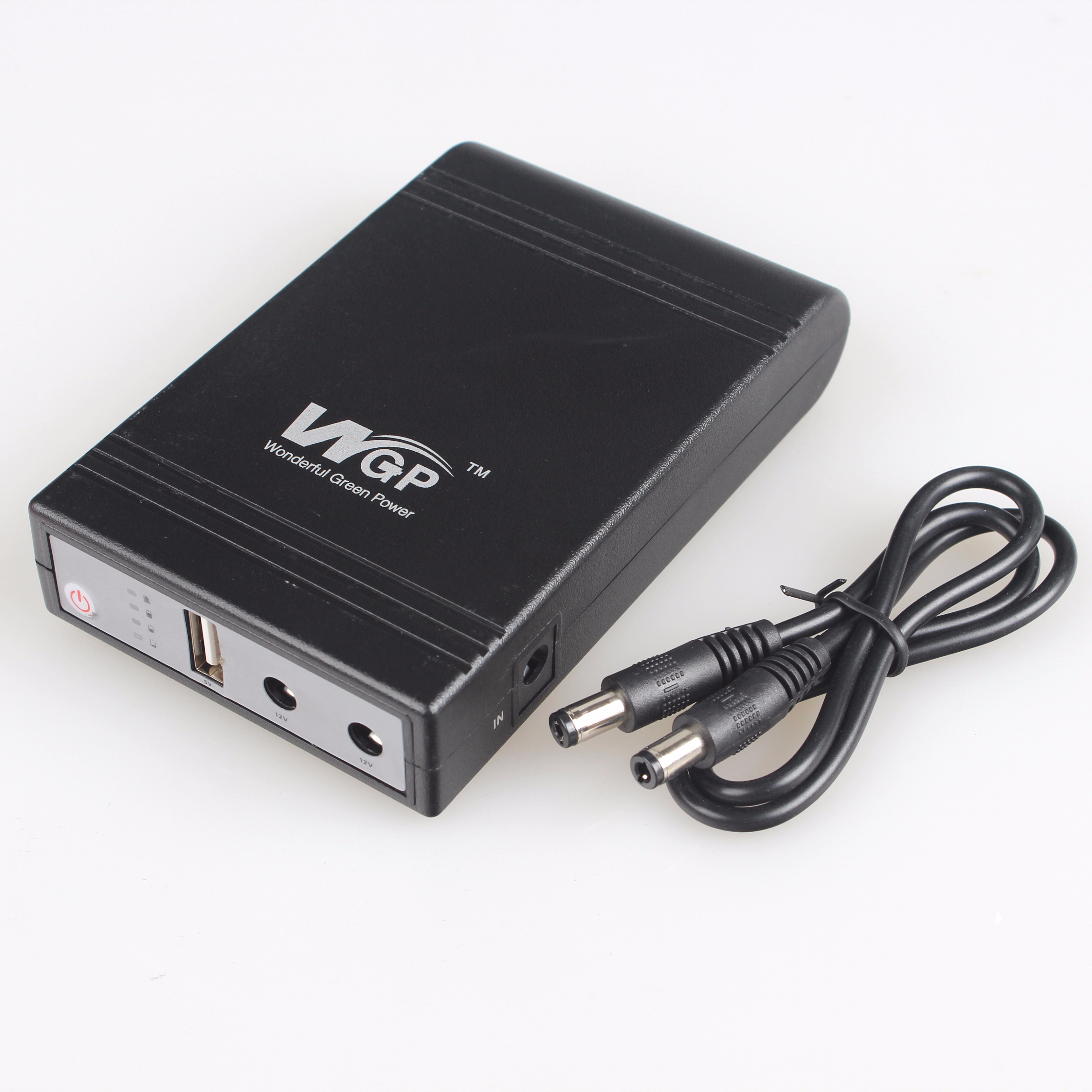 12v 9v 5v 1a output mini ups battery power bank with 2a input