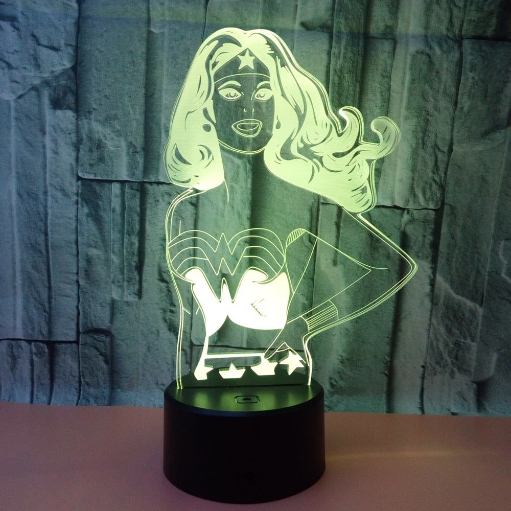 Night Lights for Adults Movie Character Shape Customizable Present 3D RGB