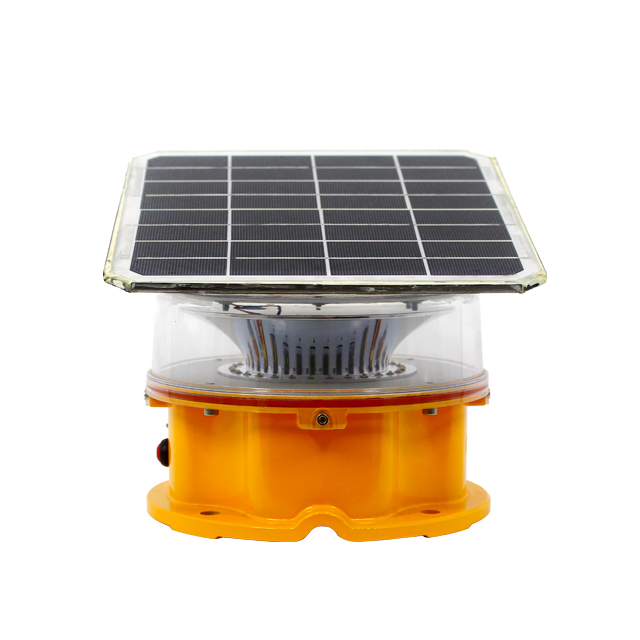 ICAO solar powered medium intensity warning light explosion proof solar led obstruction light for Wind turbine