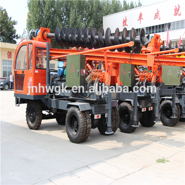construction hydraulic auger drilling rig / pile driving machine / screw pile driver
