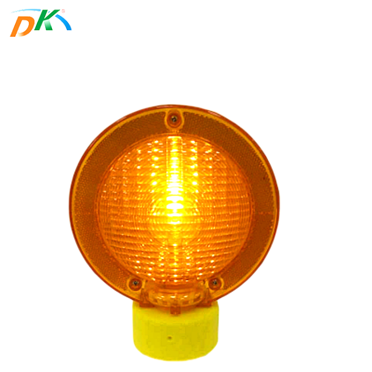 DK led warning flashing traffic light battery powered led barricade light