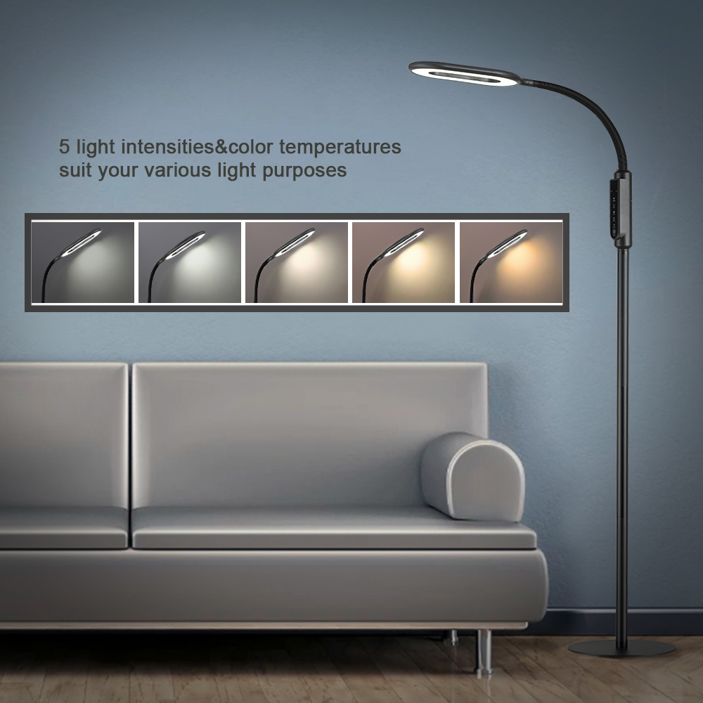 Dimmable White Indoor Arc Modern Floor Lamp