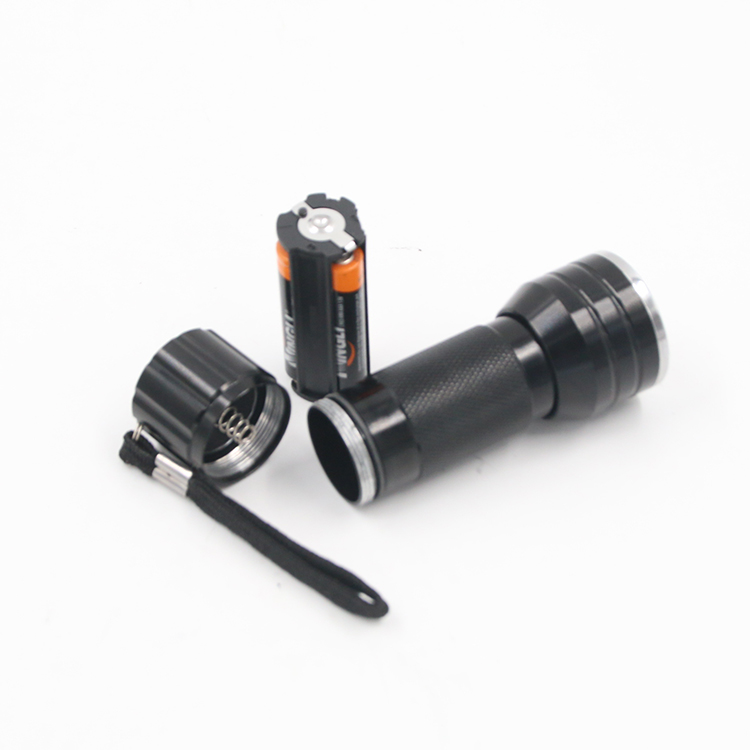 Multifunctional Detection Waterproof 21 LED Black UV Flashlight