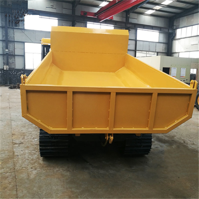 crawler dumper working on foreign farm