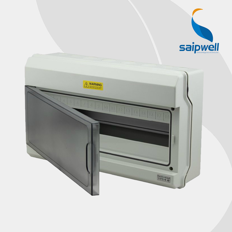 SAIP/SAIPWELL 230*381*110mm 18 way Plastic Enclosure Waterproof Electrical Distribution Box made of PC