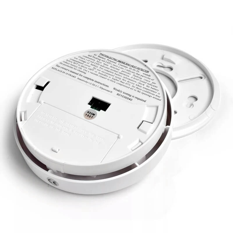 Shenzhen 9V Battery Operated Fire Alarm Stand Alone Smoke Detector