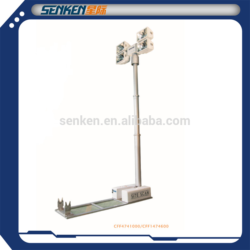 SENKEN telescope high mast tower light of roof mounting for heavy duty truck