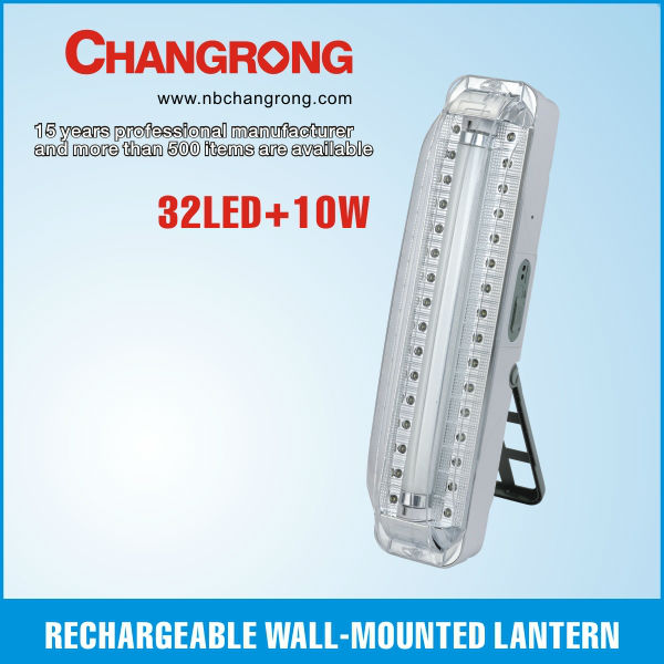 Emergency wall-mounted light with stand and handle battery tube and straw led light