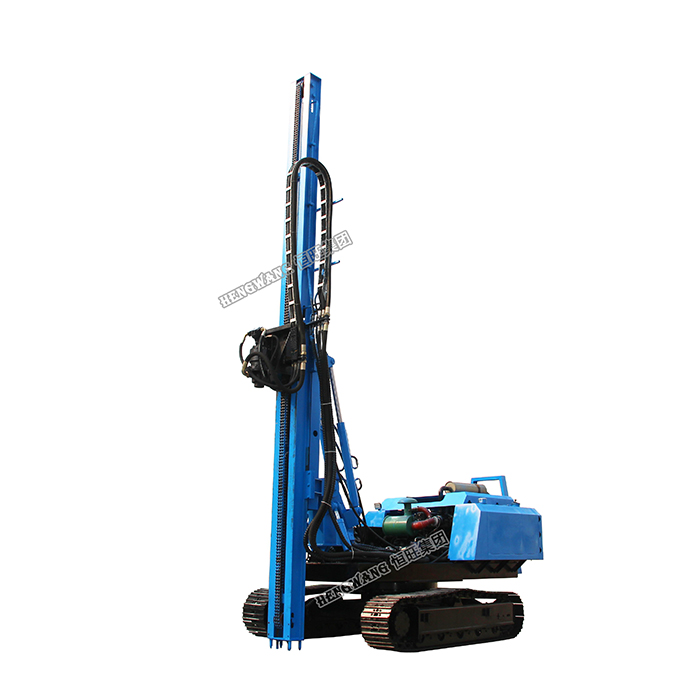 Construction piling hydraulic driven press pile machine