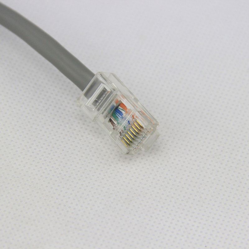 High Quality 6pin RS232 DB9 serial to Rj11 adapter cable for scanner