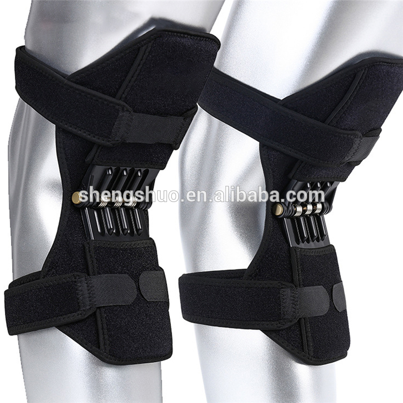 New Arrival 1 Pair Joint Support Knee Pads Breathable Non-slip Powerful Rebound Spring Force Knee Support Pads