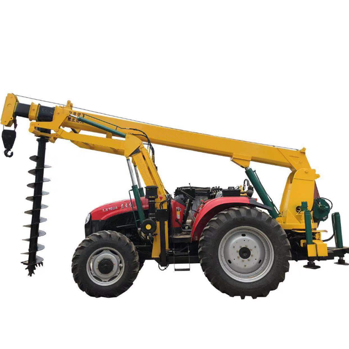HW Brand  hot sale construction hydraulic auger drilling rig / pile driving machine / screw pile driver