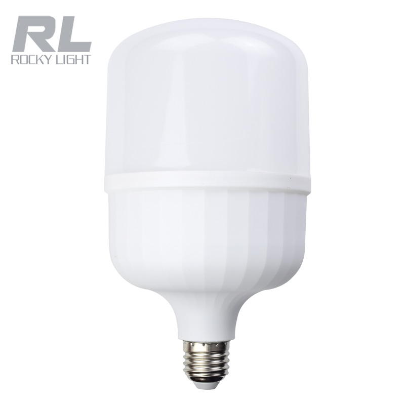 plastic coating aluminum High brightness big power wattage plastic aluminum housing e27 20w t shape led bulb