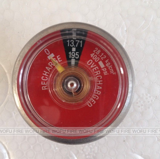 diameter 37mm NPT1/8 fire extinguisher pressure gauge