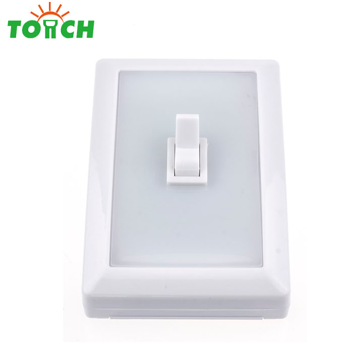 Battery Operated Super Bright ABS Plastic 3*AAA 3W COB Led Night Switch Light battery powered waterproof switch LED lighting