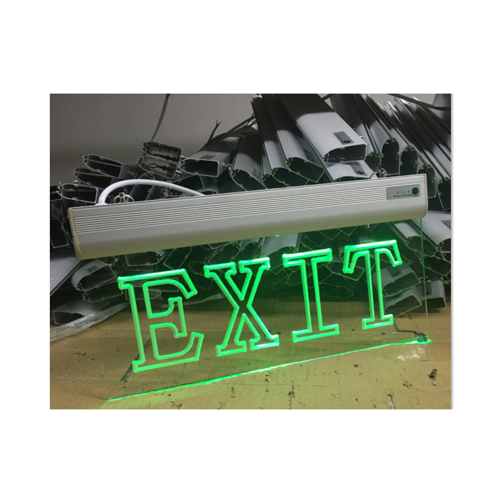 LED  emergency sign light acrylic sign emergency safety exit sign  for Acrylic tag emergency light with the acrulic plate