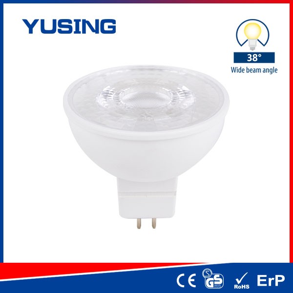 Plastic Cover GU5.3 Holder 38 Degree MR16 5W LED Spotlight Bulb