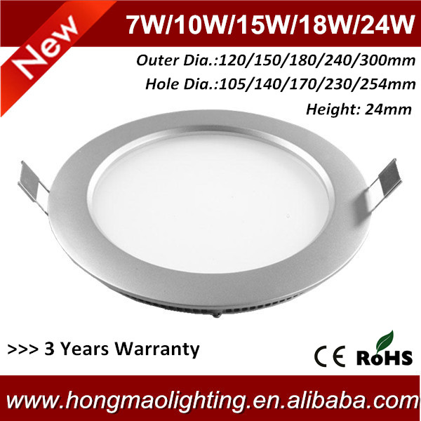 High lumen 3014SMD 6 inch 150mm Round 12w led flat panel wall light