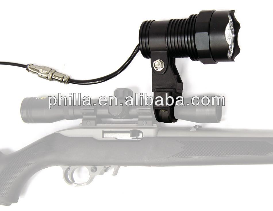save energy led military searchlight scope mounted hunting searchlight shotgun searchlight12v