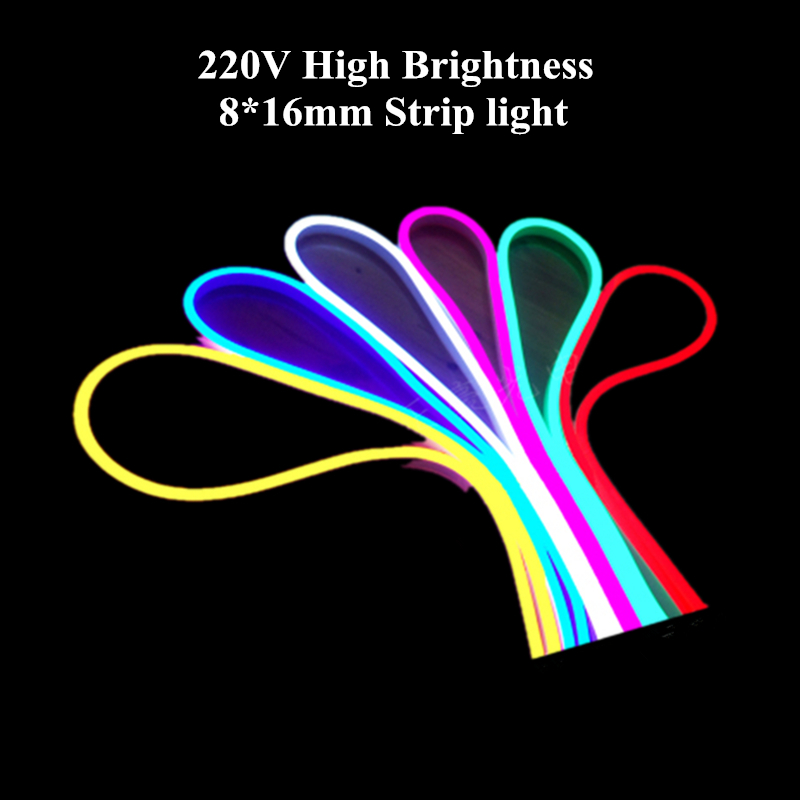 SMD2835 custom 8x16mm 15x25mm RGB ultra thin led neon flex rope light